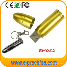 Роскошный привод вспышки USB Bullet USB привод ручки металла для подарка (EM052)
